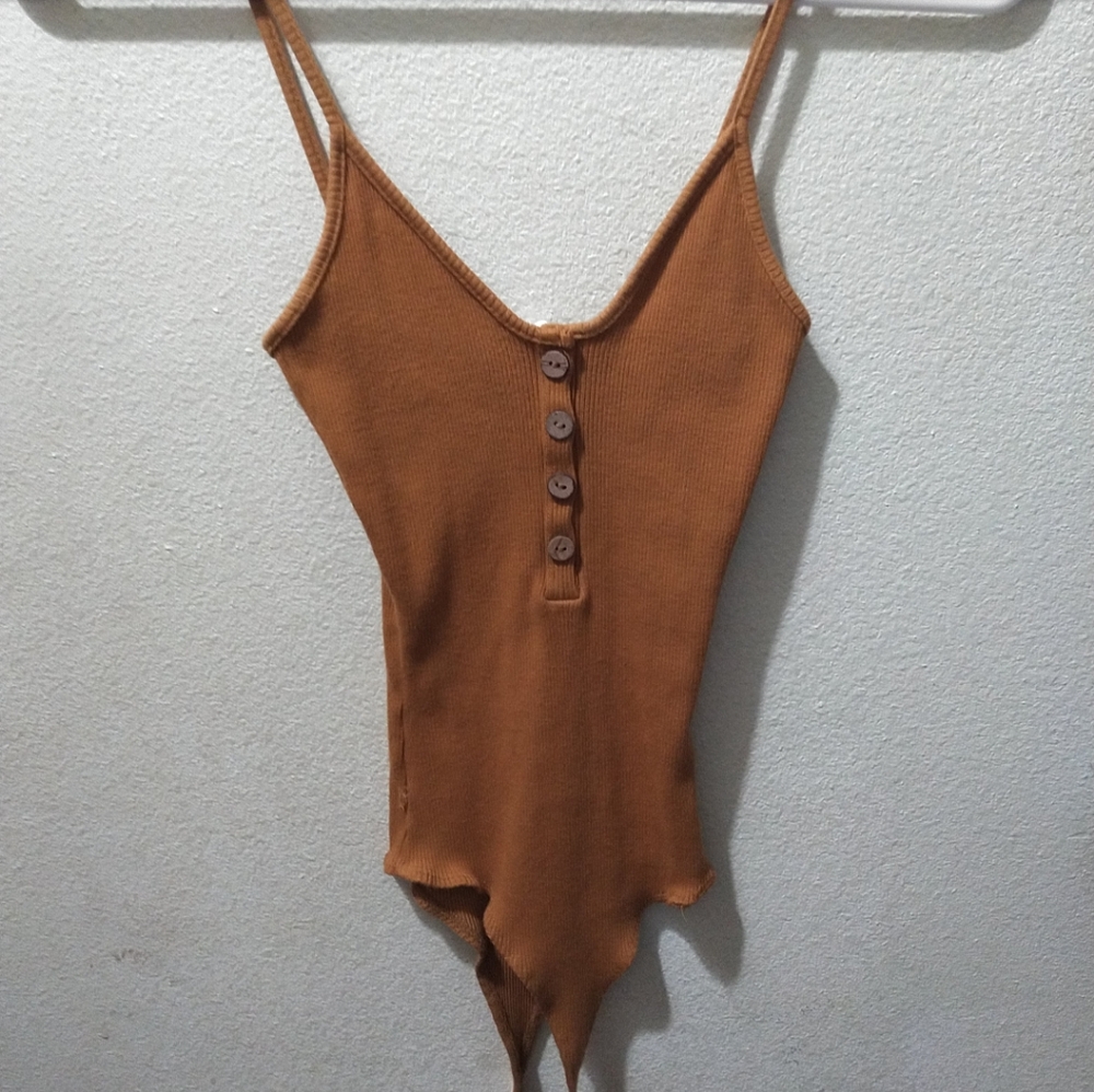 Orange,mustard bodysuit